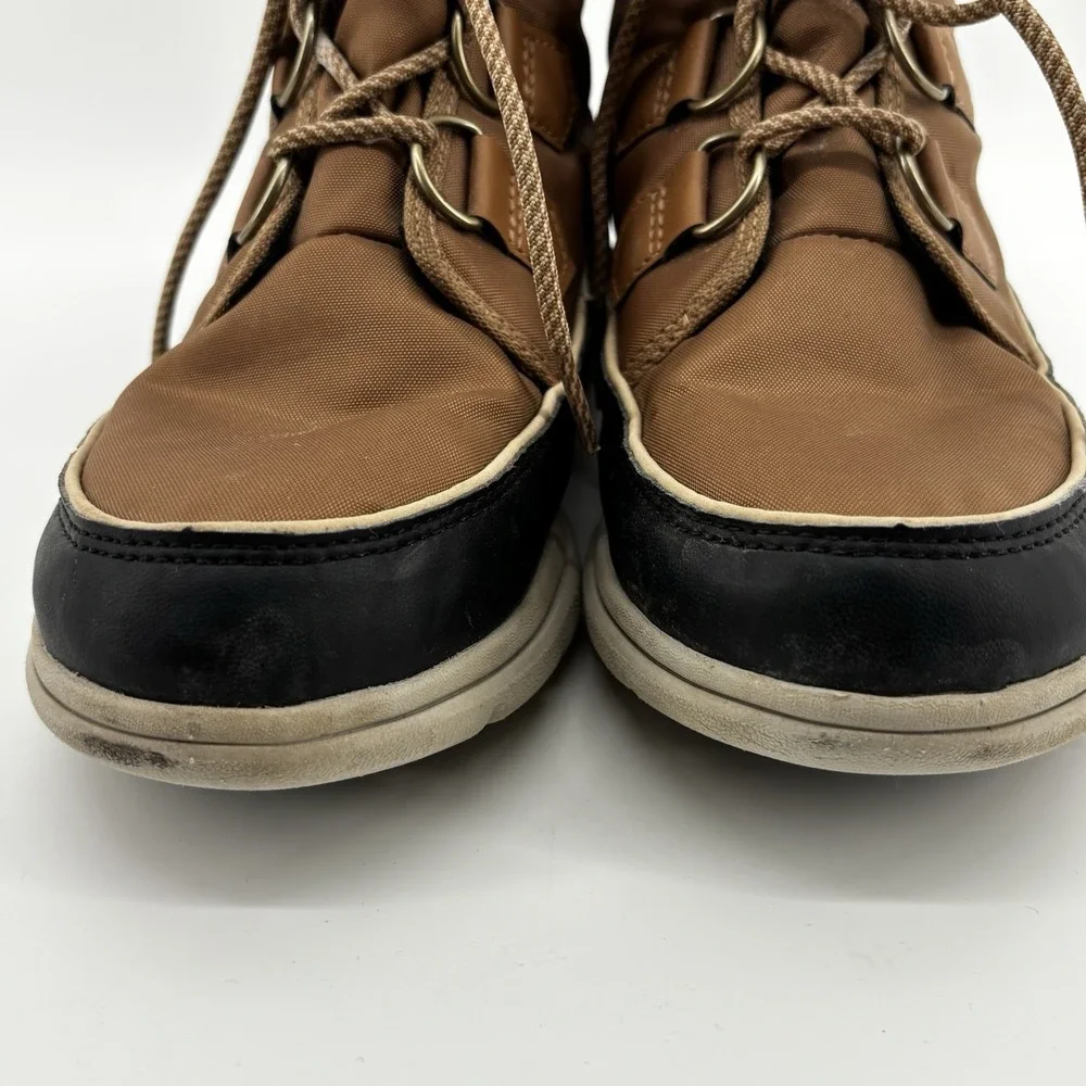 Sorel Explorer Carnival Boots Women's Size 9.5NL3421-286 Brown Waterproof Winter